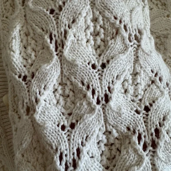 Sezane Cream Knit Cardigan - Picture 4 of 4